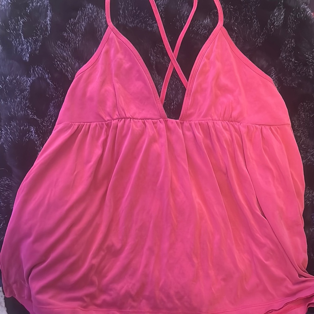 Free People Coral Strappy Top